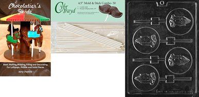 Cybrtrayd R056 Praying Hands Lolly Chocolate Candy Mold with Exclusive Cybrtrayd Copyrighted Chocolate Molding... N5