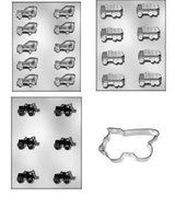 Construction Chocolate Molds and Cookie Cutter Set