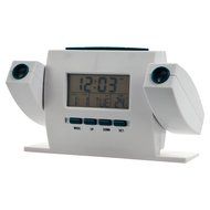 Dual Projection Alarm Clock with FM Radio - Includes Bonus Deck of Cards!