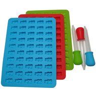 3 Pack - Candy Making Molds Gummy Bear Molds, BONUS 3 Droppers N5
