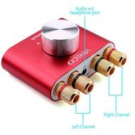 Yeeco&reg; Hifi Mini Bluetooth Amplifier 50W+50W DC 12/24V Wireless Bluetooth Stereo Dual Channel Audio Receiver Power... N26