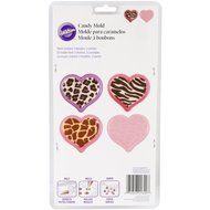 Wilton 2115-1800 Valentine Animal Print Heart Candy Mold N4