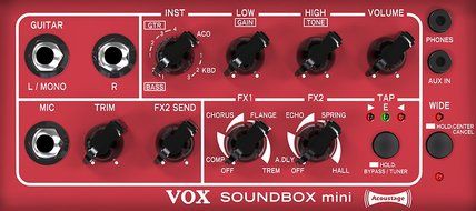 Vox Soundbox Mini Mobile Guitar Amplifier Ivory N2