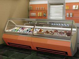 VENTURA XP II TECNICA Gelato Ice Cream Showcase Display Freezer / Gelato Machine T6 (5 Liter Pan / 12 Flavors) N7