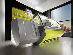 VENTURA XP II TECNICA Gelato Ice Cream Showcase Display Freezer / Gelato Machine T6 (5 Liter Pan / 12 Flavors) N9