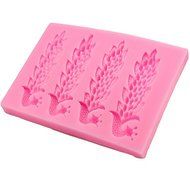 Let'S Diy Silicone Lace 4 Holes Peacock Shaped Molds Fondant Cake Decor Tools Mini Bakeware N4
