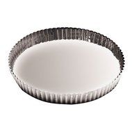 Paderno World Cuisine 11.875 Inch Fluted Non-Stick Tart Mold with Removable Bottom