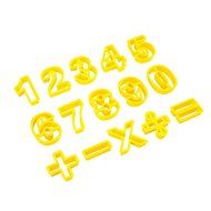Ckeyin 15pcs Plastic Number Symbol Fondant Cake Mold Cookie Mold Cake Decoration Tools N3