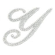 Rhinestone Alphabet Monogram Stickers Letter Initial Wedding Favor Invitation(Letter N) N9