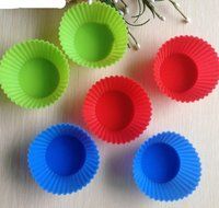 9Snail Silicone Muffin Cases Cake Cupcake Liner 12Pcs/set, Baking Mold Round Shape(Color: Multicolor Random) N3