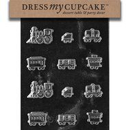 Dress My Cupcake Chocolate Candy Mold, Sugar Train
