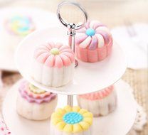 Father.son China's Mid-Autumn Festival Moon cake mold DIY tools set (Flower of 6 50g) N5