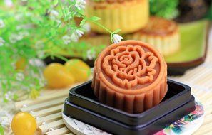 Father.son China's Mid-Autumn Festival Moon cake mold DIY tools set (Flower of 6 50g) N8