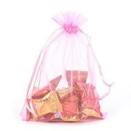 Yansanido 13x18cm /5x7 Inches 100pcs Beautiful Transparent 10 Color Organza Drawstring Pouches candy Jewelry Party... N10