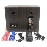 LONPOO 05BT Mini Bluetooth Bookshelf Speaker 30W *2 Classic Wooden Loudspeaker with Carbon Fiber Woofer and Silk... N7