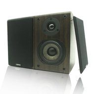 LONPOO 05BT Mini Bluetooth Bookshelf Speaker 30W *2 Classic Wooden Loudspeaker with Carbon Fiber Woofer and Silk... N8