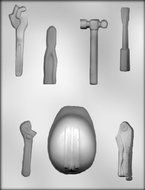 CK Products 3-Inch Hard Hat with Tool Assortment Chocolate Mold