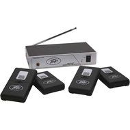 Peavey ALS72.9 MHz Assisted Listening System Transmitter &amp; Four Receivers with Ear Buds N5