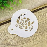 Y&amp;XL&amp;H Roses are Red Cookie Stencil,Floral Cake Stencil,Rose Fondant Stencil Tool,Tool kit Cake Decorating, N2