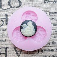 Y&amp;XL&amp;H Three Holes Thiking Angle Silicone Mold Fondant Molds Sugar Craft Tools Resin flowers Mould Molds For Cakes