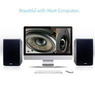 LONPOO Professional Basic Bookshelf Speaker 2-Way 75W2 Classic Wooden Loudspeaker with 4-Inch Carbon Fiber Woofer... N7