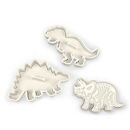 Sher 3Pcs Dino Fossil Cookie Cutters Cake Mould Cake Tools
