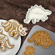 Sher 3Pcs Dino Fossil Cookie Cutters Cake Mould Cake Tools N2