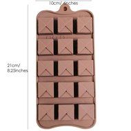 Set of 6 Flexible Silicone Chocolate Jelly Ice-cube Baking Cooling -90 Moulds- Trays by Kurtzy TM N5