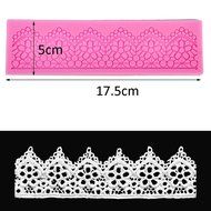 Generic Change Hot Lovely Pink Lace Silicone Mold Cake Decoration Tool for Fondant Cake Cupcake