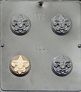 Boy Scout Oreo Cookie Sandwich Chocolate Candy Mold 1670