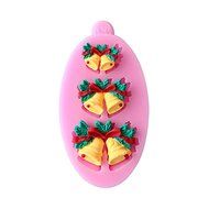 Mr.S Shop 3D Christmas Gift Christmas Bells Silicone Biscuit Fondant Mold Jelly Chocolate Mould Cake Decorating...