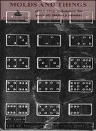 DOMINOES chocolate candy mold &copy; Molding Instruction + Set of 2