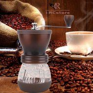RC Manual Ceramic Burr Coffee Grinder Hand-crank Coffee Mill, Pot Capacity 120g (Brown) N2