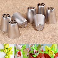 TANGCHU Russia Icing Piping Nozzles Pastry Tips Cake Sugarcraft Decorating Tool Set Of 7 Pieces N3