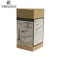 RC Manual Ceramic Burr Coffee Grinder Hand-crank Coffee Mill, Pot Capacity 120g (Brown) N3