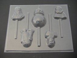 Star Wonders Force Awakens Wars Chocolate Candy Lollipop Mold