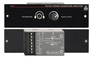 RDL RU-SH1 Stereo Headphone Amplifier Rack Mounted, Integral Long Life VCA Stereo Level Control - Power Supply...