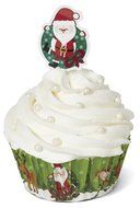 Wilton 415-2661 Christmas Sharing Cupcake Combo Baking Cups and Picks N4