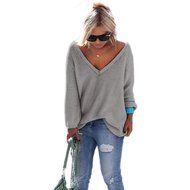 Knitted Pullover,Morecome Women Long SleeveLoose Sweater Knitwear N7