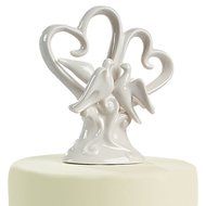 Fun Express Ceramic Love Birds Wedding Cake Topper