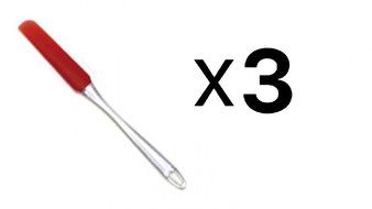 2 X Norpro 3132R Silicone Jar-Icing Spatula, Red N3