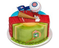CAKEMAKE MLB Home Run, Cake Topper, Chicago Cubs N2