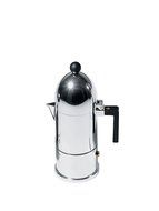 La Cupola Espresso Maker by Aldo Rossi Size: 3 cup, Handle Color: Black, Finish: Aluminum