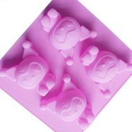 4 cavity kuromi mini cake silicone bakeware cake decorating silicone nonstick mould