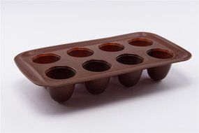 8 Cavity Round Silicone Handmade Cake Ice Pudding Soap Making Moulds N7