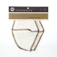 CoffeeSock Basket 6-12 cup- GOTS Certified Organic Cotton Reusable Coffee Filters. N3