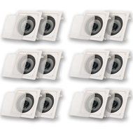 Acoustic Audio CS-I62S-6PR 250 Watt 6.5" 2-Way Home Theater In-Wall/Ceiling Speakers (6-Pair)