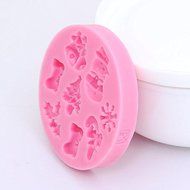 1pc Silicone Cake Mould Christmas Cup Snow Flake Sugarcraft Tool N3