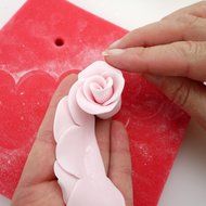 Cake Decorating Gumpaste Flowers - Palker Sky Easiest Rose Ever cutter N6