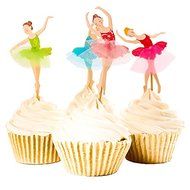 Ballerina Cupcake Toppers, Ballet, Dancers, Tulle- Quality (Set of 48 Ballerinas) N2